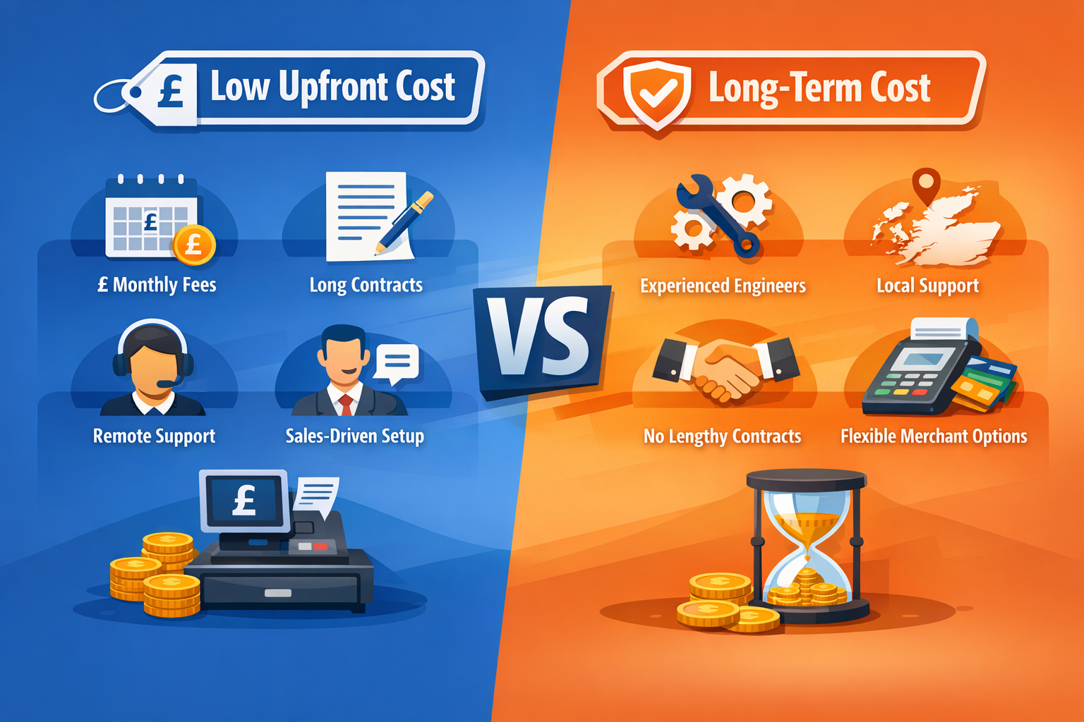 Comparison of local EPOS support vs subscription EPOS